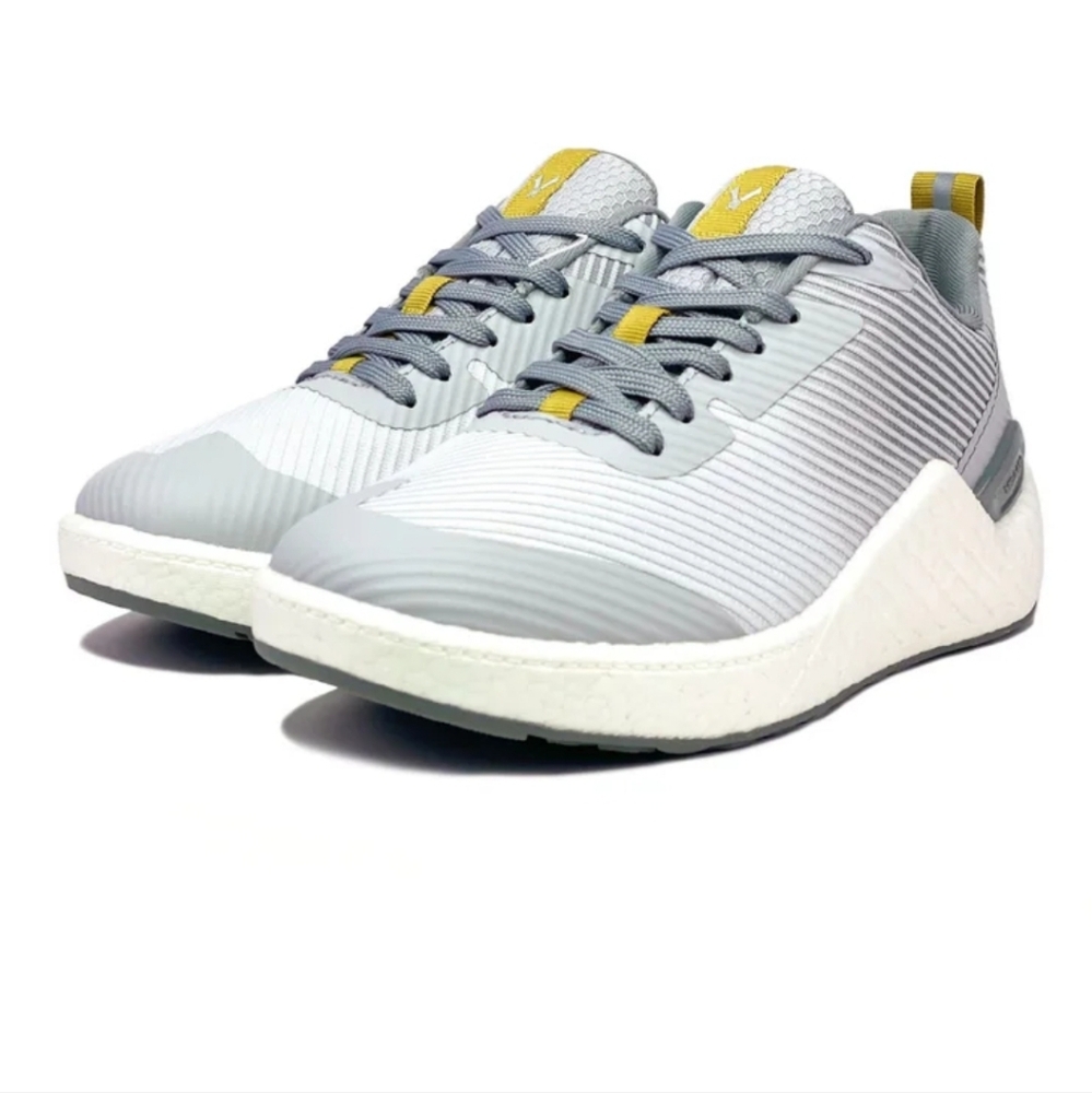 Velaasa Unisex Raptor Gray/Gold Sneakers Size 6.5 M/8 W US